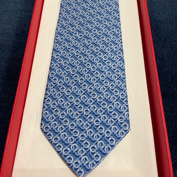 Salvatore Ferragamo Other - NWT Ferragamo Blue Gancini Tie. CURRENT SEASON🔥